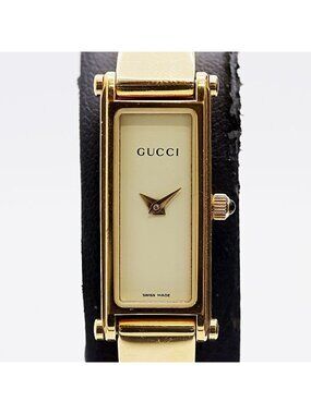 Gucci Bangle Watch SS Quartz Ivory Dial